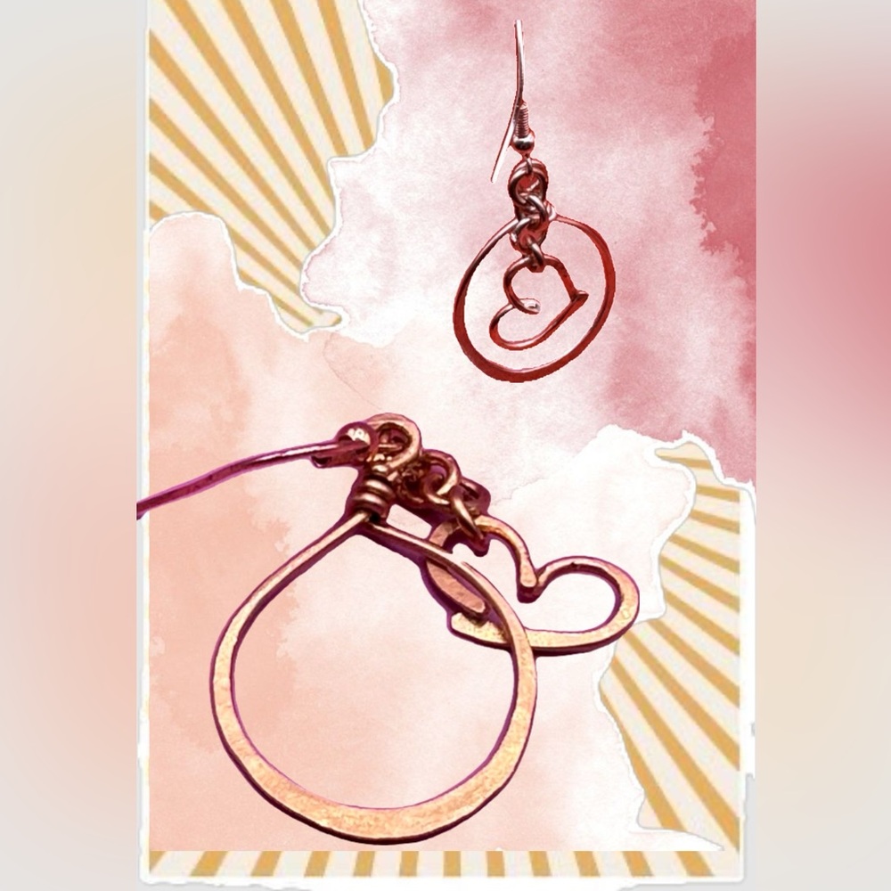 Elegant Heart-Accent Earrings